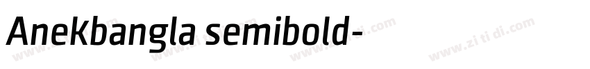 Anekbangla semibold字体转换